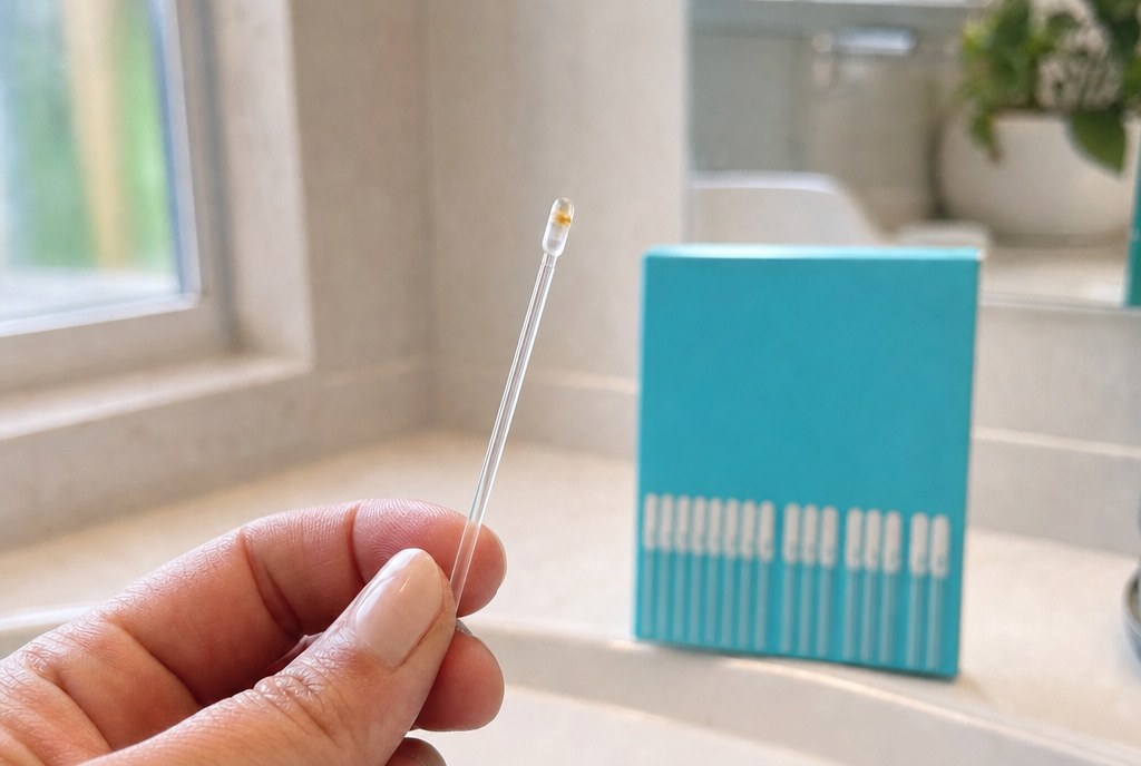 Close-up of a Tidy Ear sticky tip after one pass